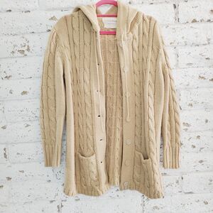 Vintage Betty Rose Womens Knit Hoodie Sweater Cozy Comfy Causal Coastal Granny